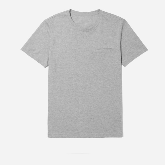 Everlane Pique Pocket Tee Gray Sz L - Picture 4 of 9